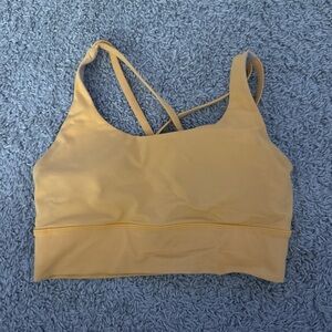 Lululemon Athletica Mustard Sports Bra